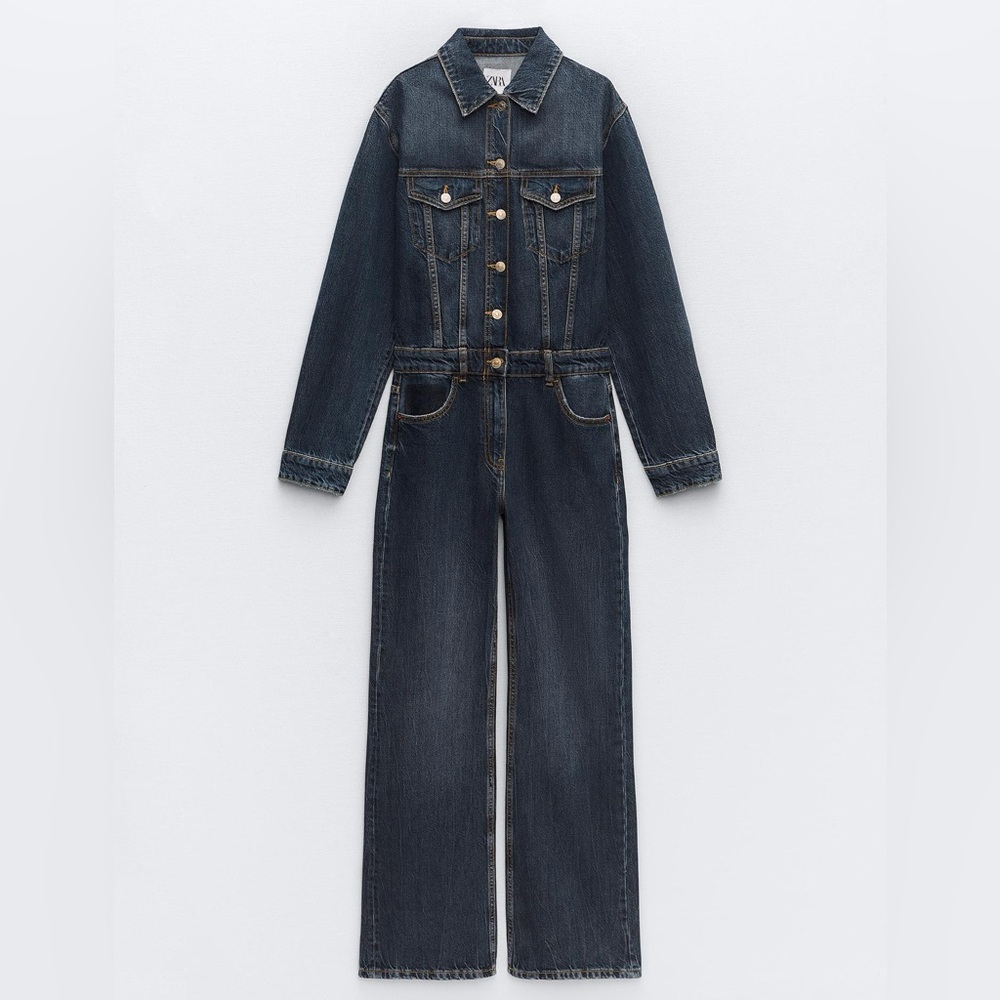 Zara Denim Jumpsuit